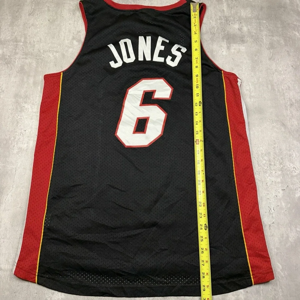 Vintage Nike Team Miami Heat Eddie Jones #6 Swingman NBA Jersey Size L Stitched